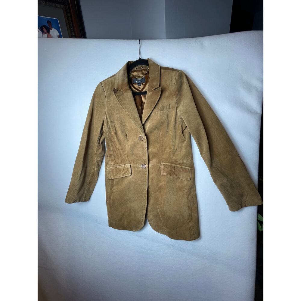 Dennis Basso Womens brown Suede washable Jacket